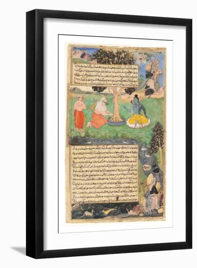 Raja Drupada Begs Shiva to Grant Him a Boon, 1616-null-Framed Giclee Print