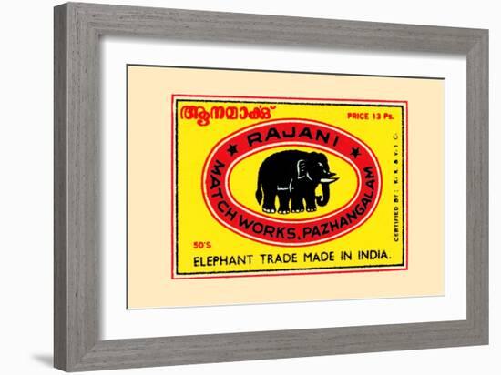 Rajani Elephant Trade-null-Framed Art Print