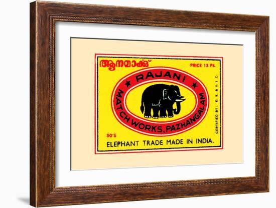 Rajani Elephant Trade-null-Framed Art Print