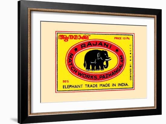 Rajani Elephant Trade-null-Framed Art Print