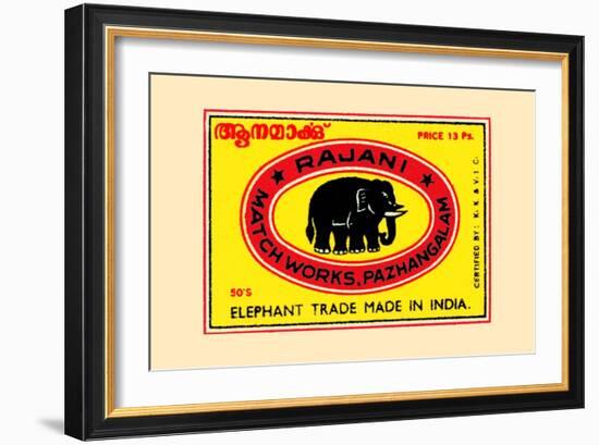 Rajani Elephant Trade-null-Framed Art Print