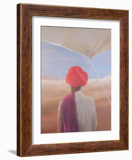 Rajasthan Farmer, 2012-Lincoln Seligman-Framed Giclee Print