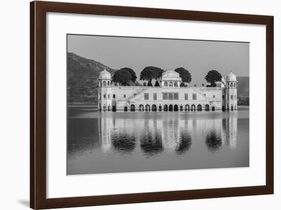 Rajasthan Landmark - Jal Mahal (Water Palace) on Man Sagar Lake on Sunset. Jaipur, Rajasthan, India-f9photos-Framed Photographic Print