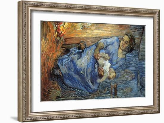 Rake-Vincent van Gogh-Framed Art Print