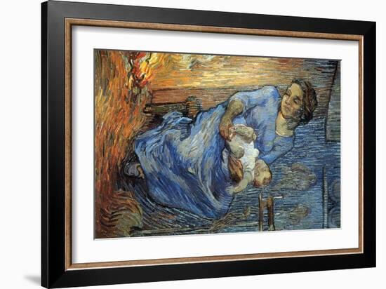 Rake-Vincent van Gogh-Framed Art Print