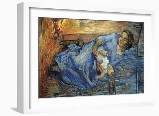 Rake-Vincent van Gogh-Framed Art Print