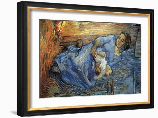 Rake-Vincent van Gogh-Framed Art Print