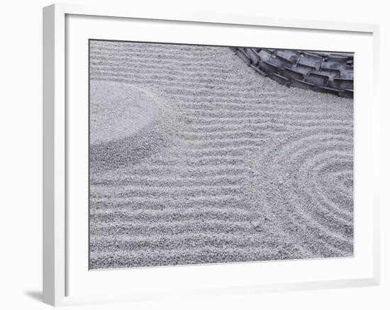 Raked Sand Patterns, Kodai-Ji Temple, Kyoto, Japan-Rob Tilley-Framed Photographic Print