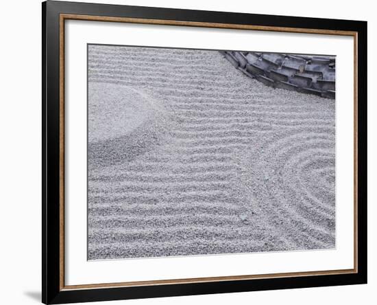 Raked Sand Patterns, Kodai-Ji Temple, Kyoto, Japan-Rob Tilley-Framed Photographic Print