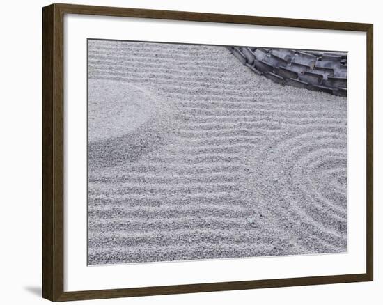 Raked Sand Patterns, Kodai-Ji Temple, Kyoto, Japan-Rob Tilley-Framed Photographic Print
