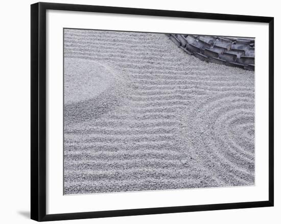 Raked Sand Patterns, Kodai-Ji Temple, Kyoto, Japan-Rob Tilley-Framed Photographic Print