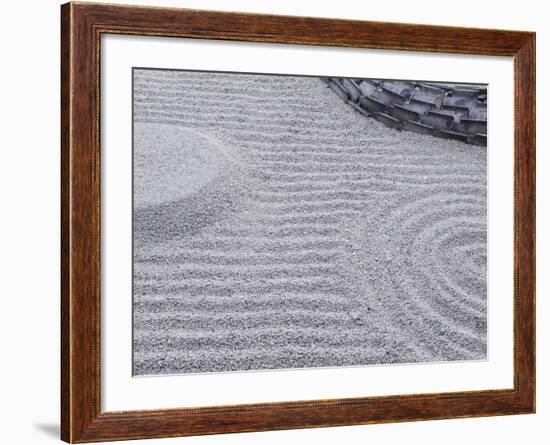 Raked Sand Patterns, Kodai-Ji Temple, Kyoto, Japan-Rob Tilley-Framed Photographic Print