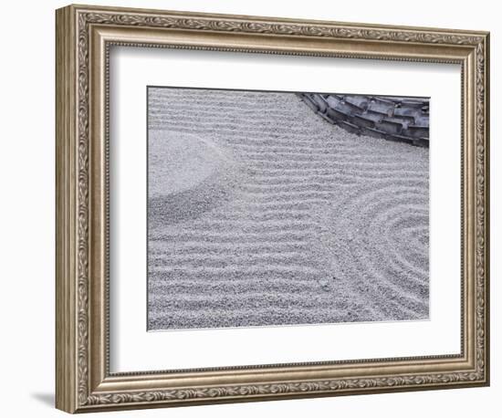 Raked Sand Patterns, Kodai-Ji Temple, Kyoto, Japan-Rob Tilley-Framed Photographic Print