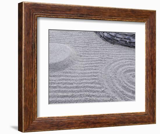 Raked Sand Patterns, Kodai-Ji Temple, Kyoto, Japan-Rob Tilley-Framed Photographic Print