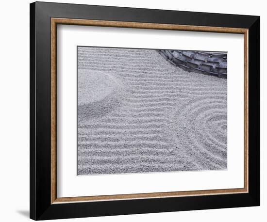 Raked Sand Patterns, Kodai-Ji Temple, Kyoto, Japan-Rob Tilley-Framed Photographic Print