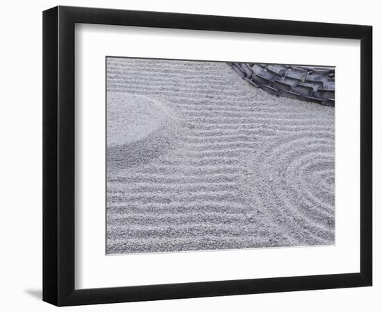 Raked Sand Patterns, Kodai-Ji Temple, Kyoto, Japan-Rob Tilley-Framed Photographic Print