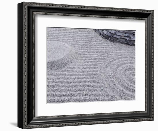 Raked Sand Patterns, Kodai-Ji Temple, Kyoto, Japan-Rob Tilley-Framed Photographic Print