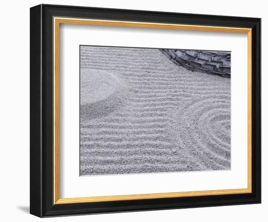 Raked Sand Patterns, Kodai-Ji Temple, Kyoto, Japan-Rob Tilley-Framed Photographic Print