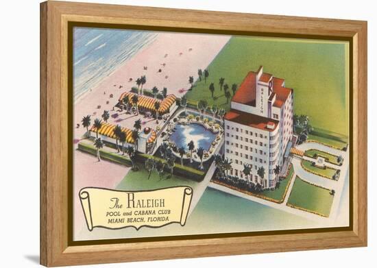 Raleigh Hotel, Miami Beach, Florida-null-Framed Stretched Canvas