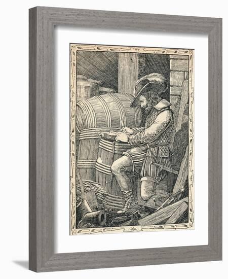 Raleigh in the Tower, 1902-Patten Wilson-Framed Giclee Print