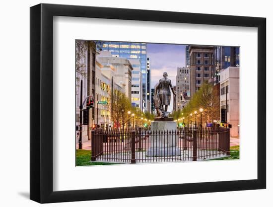 Raleigh, North Carolina, USA Downtown as Viewed from the Capitol Building Grounds.-SeanPavonePhoto-Framed Photographic Print