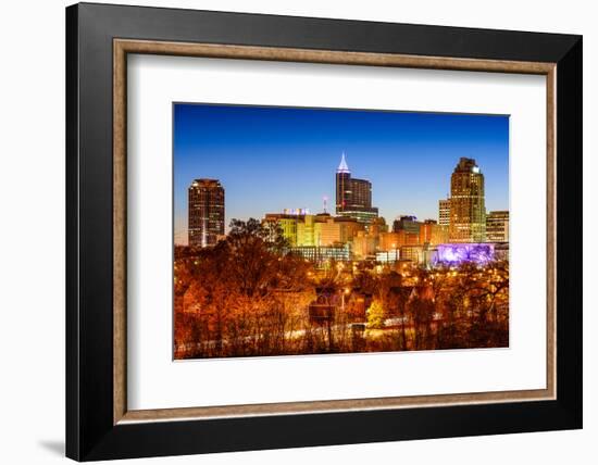 Raleigh, North Carolina, USA Skyline.-SeanPavonePhoto-Framed Photographic Print