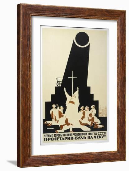 Rallying Good-Thinking Russians Against the Evils of Religion-Dmitri Moor-Framed Art Print