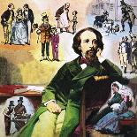 Charles Dickens with His Characters-Ralph Bruce-Giclee Print