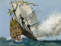 The Swedish Warship 'Vasa'-Ralph Bruce-Framed Giclee Print