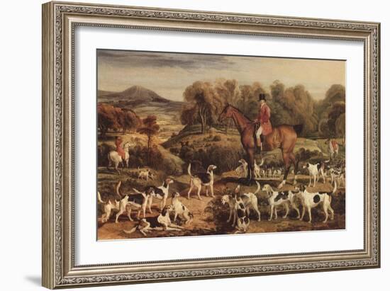 Ralph Lambton and His Hounds, 1820-James Ward-Framed Giclee Print