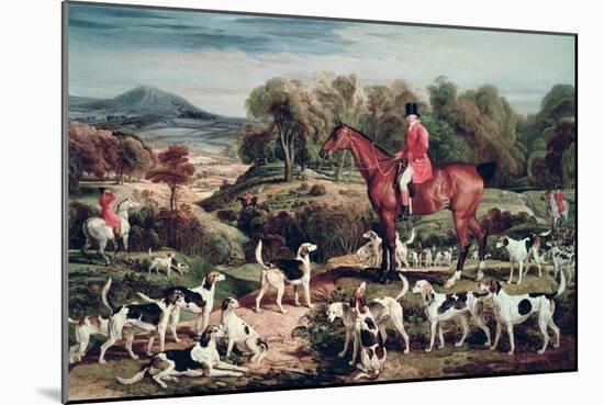 Ralph Lambton and His Hounds-James Ward-Mounted Giclee Print