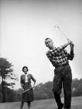 Astronaut Alan B. Shepard and His Wife Playing Golf-Ralph Morse-Premium Photographic Print