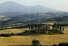 Fields in Tuscany with Hills Beyond-Ralph Richter-Photographic Print