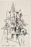 Leonardo 111 (drawing)-Ralph Steadman-Mounted Giclee Print