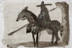 Les Damoiselles D'Avignon 15, 1988 (ink on paper)-Ralph Steadman-Mounted Giclee Print