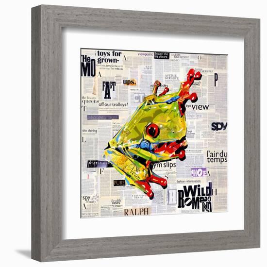 Ralph the Frog-James Grey-Framed Art Print