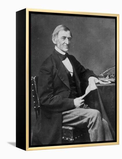 Ralph Waldo Emerson American Essayist and Poet-null-Framed Premier Image Canvas