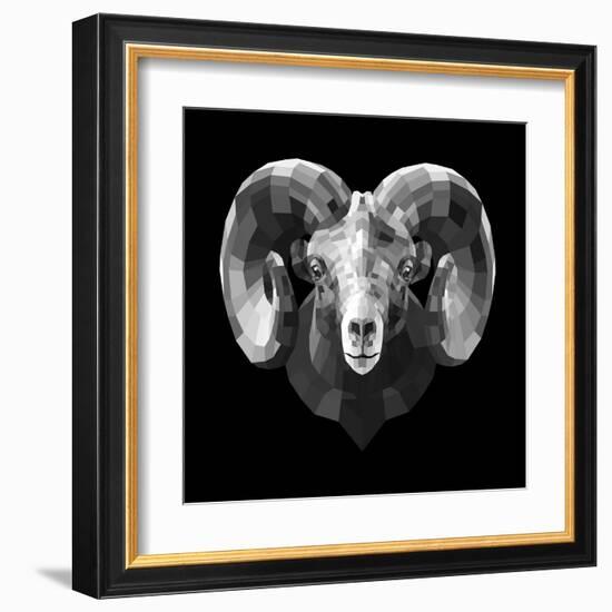 Ram Head-Lisa Kroll-Framed Art Print