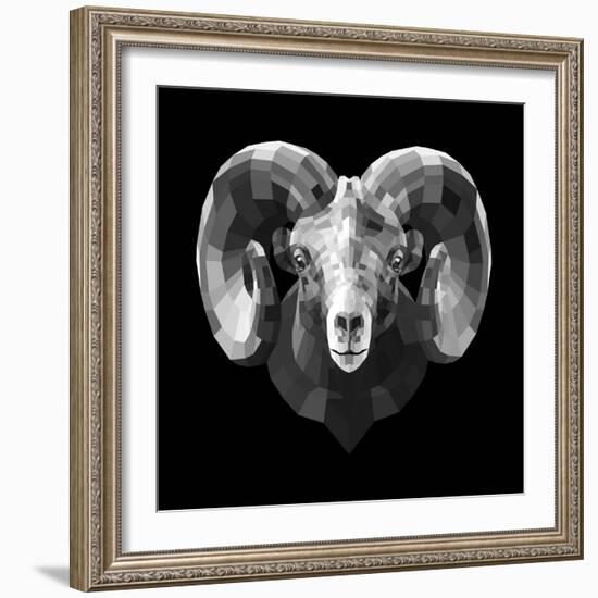 Ram Head-Lisa Kroll-Framed Premium Giclee Print