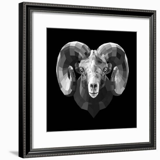 Ram Head-Lisa Kroll-Framed Premium Giclee Print