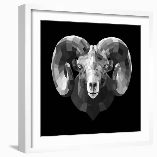 Ram Head-Lisa Kroll-Framed Premium Giclee Print