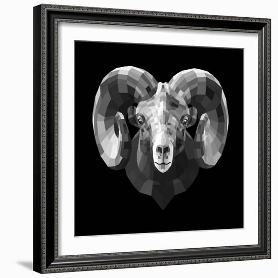 Ram Head-Lisa Kroll-Framed Premium Giclee Print