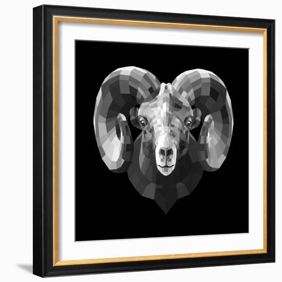 Ram Head-Lisa Kroll-Framed Premium Giclee Print