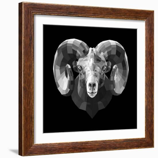 Ram Head-Lisa Kroll-Framed Art Print