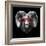 Ram in Red Glasses-Lisa Kroll-Framed Premium Giclee Print