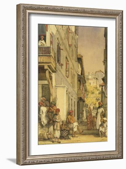 Ram Lal's House in Bombay, India-William Carpenter-Framed Giclee Print