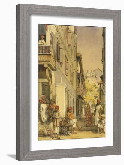 Ram Lal's House in Bombay, India-William Carpenter-Framed Giclee Print