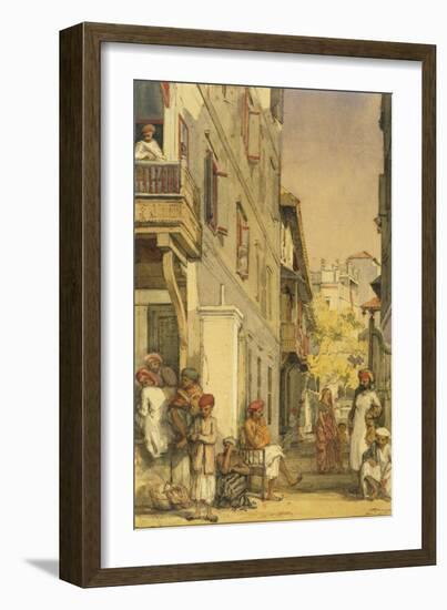 Ram Lal's House in Bombay, India-William Carpenter-Framed Giclee Print