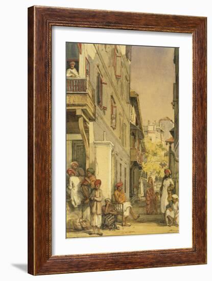 Ram Lal's House in Bombay, India-William Carpenter-Framed Giclee Print