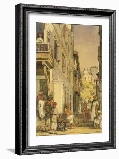 Ram Lal's House in Bombay, India-William Carpenter-Framed Giclee Print